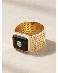 Pascale Monvoisin - Anton N°2 Ring Aus 9 Karat Mit Onyx Und Opal - Lyst
