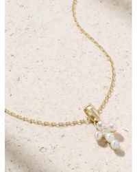 Mizuki - 14-Karat, Pearl And Diamond Necklace - Lyst