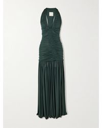 Christopher Esber - Orion Open-Back Ruched Jersey Gown - Lyst