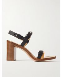 Gabriela Hearst - Miraya Buckled Leather Slingback Sandals - Lyst