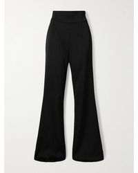 Galvan London - Satin Flared Pants - Lyst