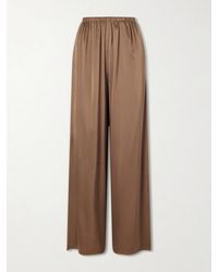 Ruohan - Silk-Blend Wide-Leg Pants - Lyst