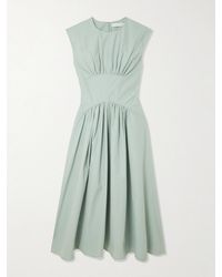 Proenza Schouler - Nyssa Gathered Shell Midi Dress - Lyst