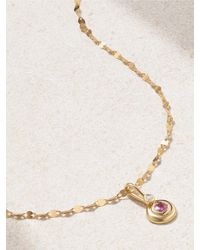 STONE AND STRAND - Kette Aus 10 Karat Mit Saphir Und Diamant - Lyst