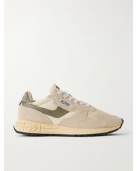 Autry - Reelwind Low Leather And Suede-Trimmed Mesh And Shell Sneakers - Lyst