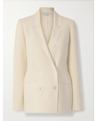 Gabriela Hearst - Bowen Double-Breasted Knitted Wool Blazer - Lyst