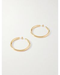 Jennifer Fisher - Natasha-Plated Hoop Earrings - Lyst