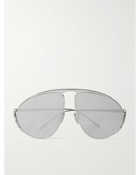 Loewe - Aviator-Style-Tone Sunglasses - Lyst