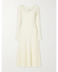 Cara Cara - Avril Pointelle-Knit Cotton Midi Dress - Lyst