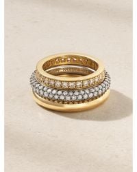 BY PARIAH - Set Of Three 14-Karat Recycled And Diamond Rings - Lyst