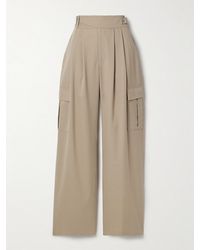 Salon 1884 - Net Sustain Buckled Pleated Twill Straight-Leg Cargo Pants - Lyst