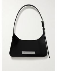 Acne Studios - Sac Porté Épaule En Cuir Verni À Ornements Platt Mini - Lyst