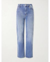 FRAME - Le Sleek Straight High-Rise Straight-Leg Jeans - Lyst