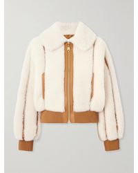 Zimmermann - Shearling Bomber Jacket - Lyst