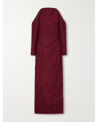 Proenza Schouler - Lina Open-Back Crinkled-Silk Maxi Dress - Lyst