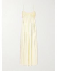 TOVE - Katrine Satin Midi Dress - Lyst