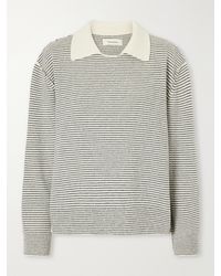 mfpen - Charming Striped Wool Polo Sweater - Lyst