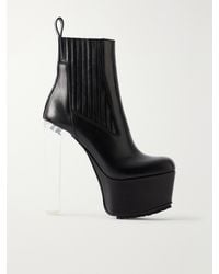 Rick Owens - Beatle Kiss Leather Ankle Boots - Lyst