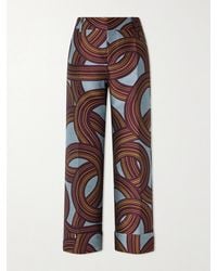 La DoubleJ - Hendrix Cropped Jacquard Straight-Leg Pants - Lyst