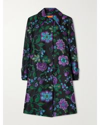 La DoubleJ - Precious Floral-Jacquard Coat - Lyst