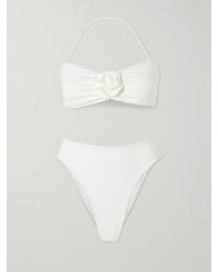 Maygel Coronel - Alborozo Appliquéd Halterneck Bikini - Lyst