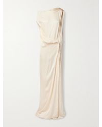 Bondi Born - Net Sustain Ardea Draped Seersucker Maxi Dress - Lyst