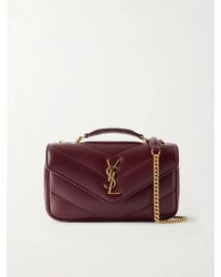 Saint Laurent - Loulou Mini Matelassé Leather Shoulder Bag - Lyst