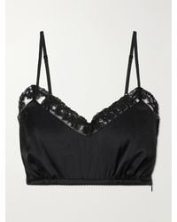 Simone Rocha - Lace-Trimmed Satin Bralette - Lyst