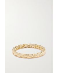 David Yurman Petite Pavéflex® Ring Aus 18 Karat Gold - Mettallic
