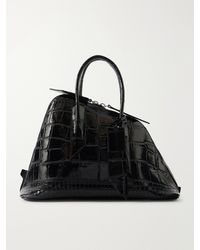 The Attico - Sant Ambroeus Croc-Effect Leather Tote - Lyst