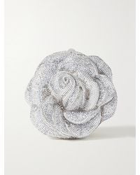 Judith Leiber - Rose Desiree Crystal-Embellished-Tone Clutch - Lyst