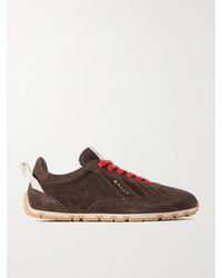Bally - Quest Grosgrain-Trimmed Suede Sneakers - Lyst