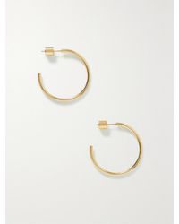 Jennifer Fisher - Mini Thread Vergoldete Creolen - Lyst