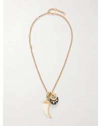 Maison Mayle - Niki Horn Of Plenty-Plated And Enamel Necklace - Lyst