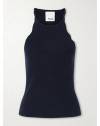 Allude - Ribbed Wool And Cashmere-Blend Top - Lyst