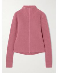 Rick Owens - Maglia Ribbed Cashmere And Wool-Blend Turtleneck Sweater - Lyst