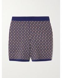 Dries Van Noten - Metallic Merino Wool-Blend Jacquard Shorts - Lyst