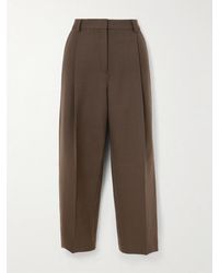 TOTEME - Pauli Pleated Twill Tapered Pants - Lyst
