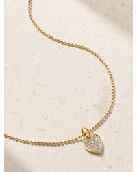 Jennifer Meyer - Heart 18-Karat Diamond Necklace - Lyst