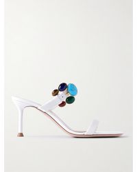 Gianvito Rossi - 70 Embellished Leather Sandals - Lyst