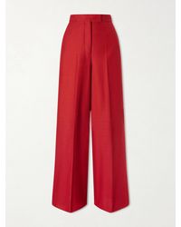 Max Mara - Rito Cotton-Jersey Wide-Leg Pants - Lyst