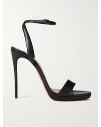 Christian Louboutin - Loubi Queen 120 Sandalen Aus Leder - Lyst