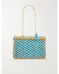 Jil Sander - Tangle Net Satin And Cotton Cord Shoulder Bag - Lyst