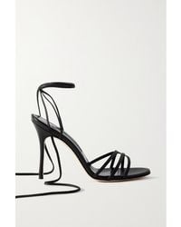 Manolo Blahnik - Leva 105 Leather Sandals - Lyst