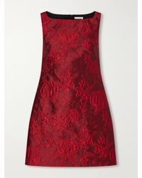Emilia Wickstead - Rifer Floral-Cloqué Mini Dress - Lyst