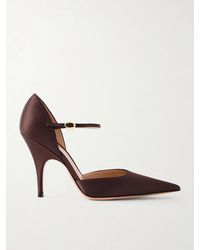 Gianvito Rossi - Sofia D'Orsay 95 Satin Pumps - Lyst