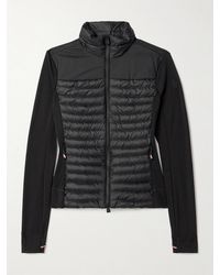 Moncler - Power Grid Baselayer Aus Gestepptem Shell Und Polartec Jersey Mit Daunenfüllung - Lyst