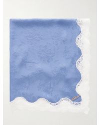 Chloé - Lace-Trimmed Silk Scarf - Lyst