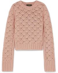Loro Piana Cable-knit Cashmere Jumper - Pink
