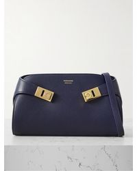 Ferragamo - Hug Schultertasche Aus Strukturiertem Leder Mit Verzierungen - Lyst
